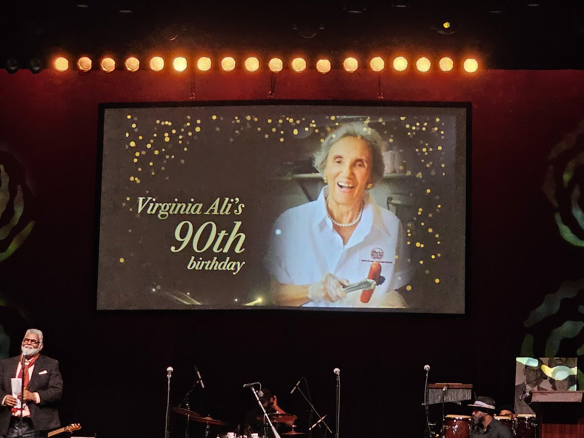 Happy to be celebrating with one of DC's legends, Ms. Virginia Ali!  Looking forward to talking about her legacy with Nizam Ali on <a href="/WMALDC/">WMAL DC</a> tomorrow! <a href="/benschilibowl/">Ben's Chili Bowl</a>