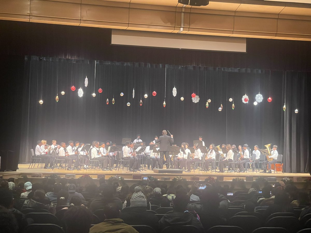 Another fine job by Mr. Silver and the 7th/8th grade bands from Pennington at tonight’s winter concert!