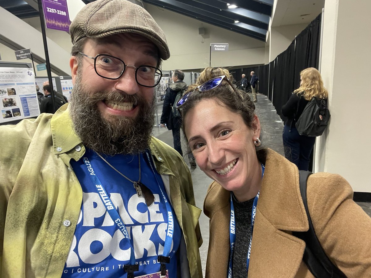 Dr Dr Matt 'Death Metal Unicorn' Taylor (@mggttaylor) on Twitter photo Yes! Caught up with the amazing <a href="/astrocurry/">Shannon Curry</a> today at #AGU2023 talking <a href="/MAVEN2Mars/">MAVEN Mission to Mars</a> anniversary and how space plasma physics rulez and space rocks 🤘🏼🛰️❤️ Yes! Caught up with the amazing <a href="/astrocurry/">Shannon Curry</a> today at #AGU2023 talking <a href="/MAVEN2Mars/">MAVEN Mission to Mars</a> anniversary and how space plasma physics rulez and space rocks 🤘🏼🛰️❤️