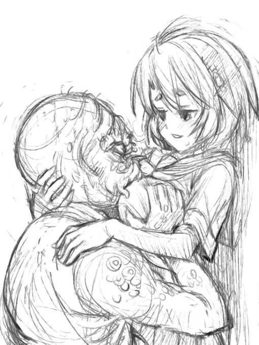 ラフばっかり描いててもしょうがないのでSkeb作業します 