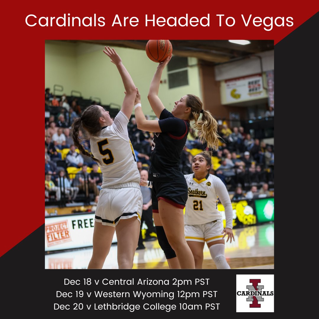 The NICWBB team is headed south for a few days to play in the CSN Holiday Basketball Classic. 

We are excited to get back to live action after a few weeks off from competition. 

Finals are complete and we are looking forward to the basketball and SUN in Las Vegas. 

#SCCWeFly