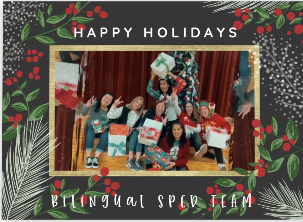 #mjejags HAPPY HOLIDAYS FROM THE SPED Bilingual Team!!