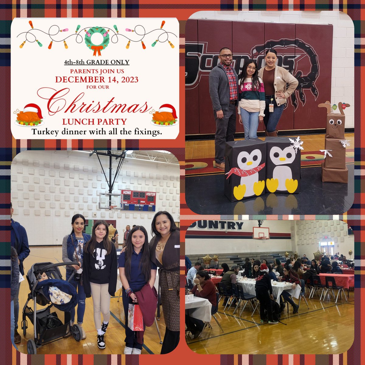 Great turnout for our Family Christmas Lunch! Scorpion parents show up everytime! Thank you at all the staff that make these events happen! @BSybert_Prek8 @ARamirez__BSS @RJimenez_BSS @Vbueno_BSS @ddavislopez_BSS @dsaucedo_bss #ScorpionCountry #TeamSISD