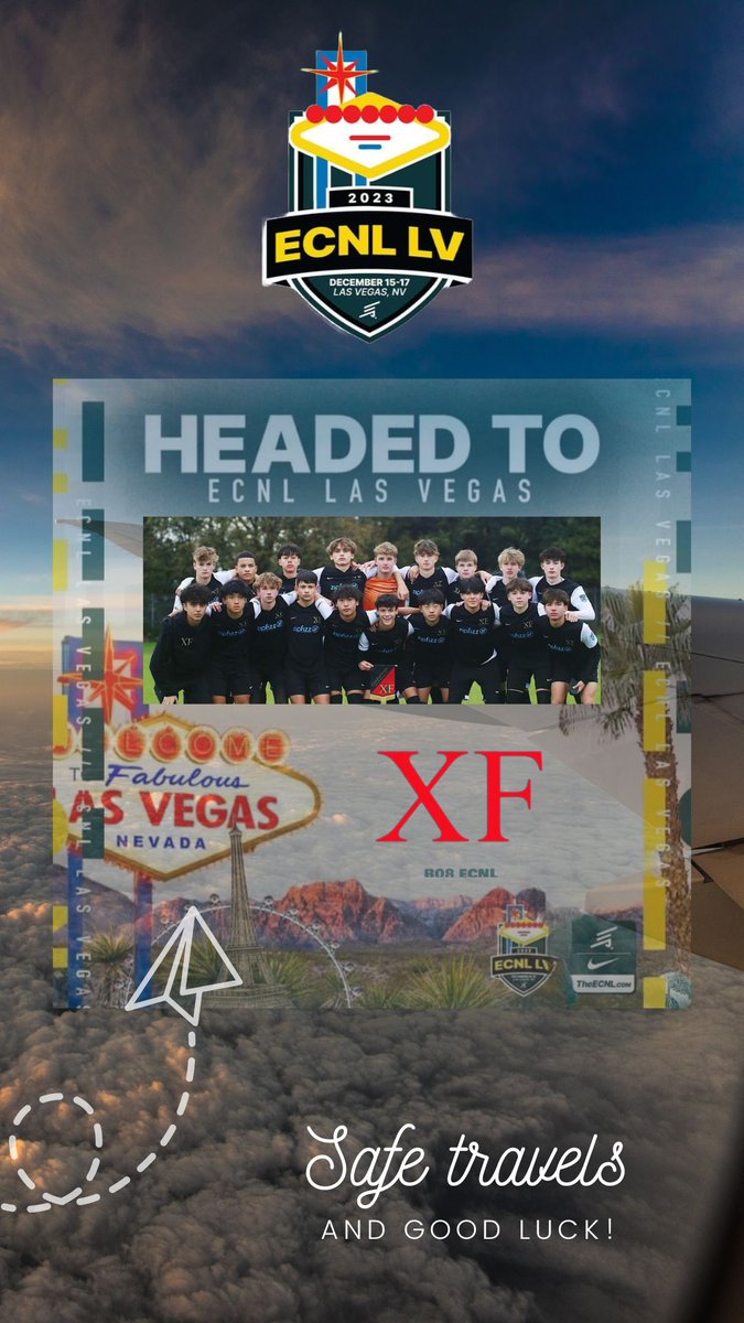 Headed to Vegas! 

#ecnlcollegeshowcase #g2bxf @ECNLboys #ECNLLV @TopDrawerSoccer @PrepSoccer @TheECNL @TheSoccerWire #letsgoxf #showcase #collegescouts #LasVegas #soccershowcase @CrossfirePrmr