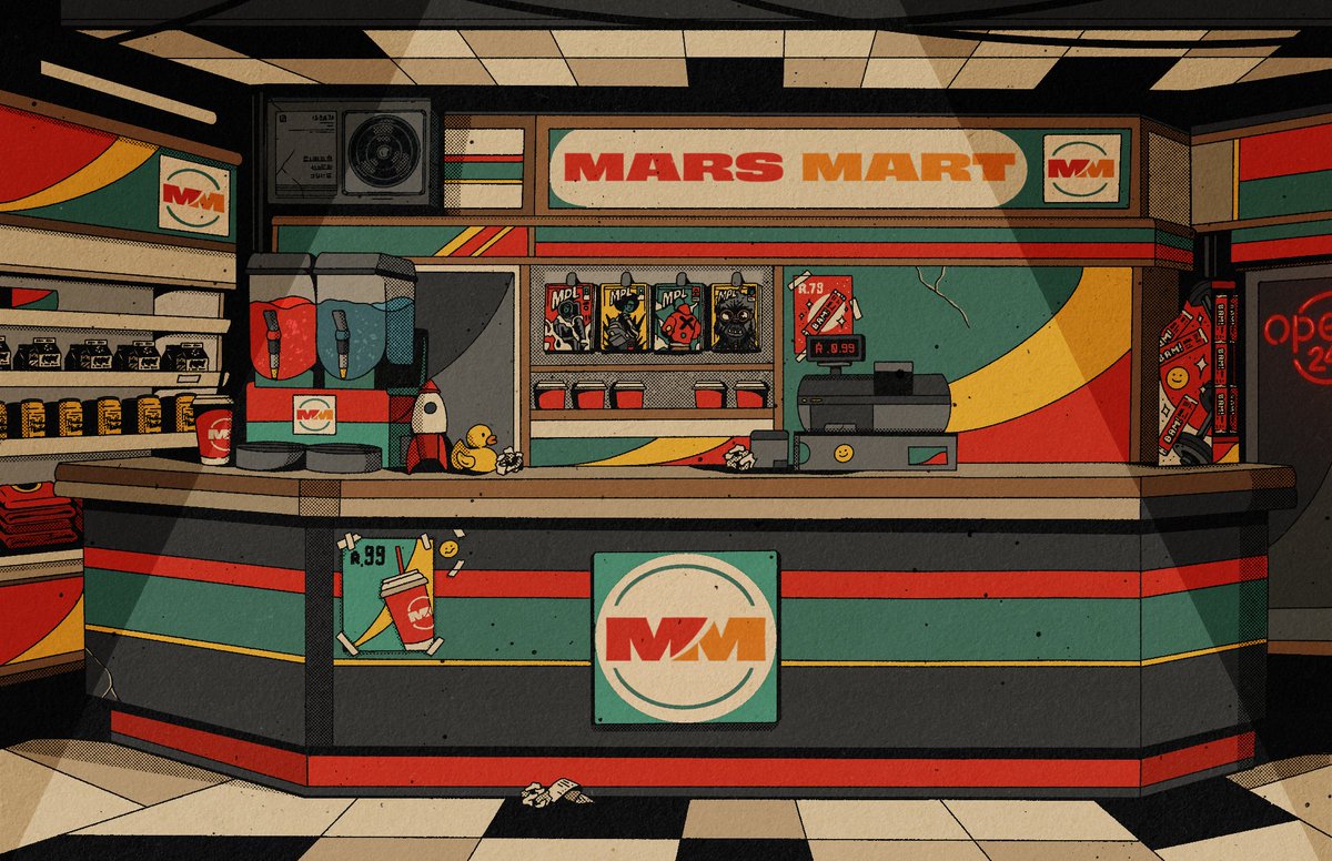 🚨 #MarsMart Grand Opening 🚨
Construction is complete, the shelves are stocked and mars locals are lining up in anticipation. Stay tuned for more details on the official opening. The mars economy is heating up! 🔥 #MPL