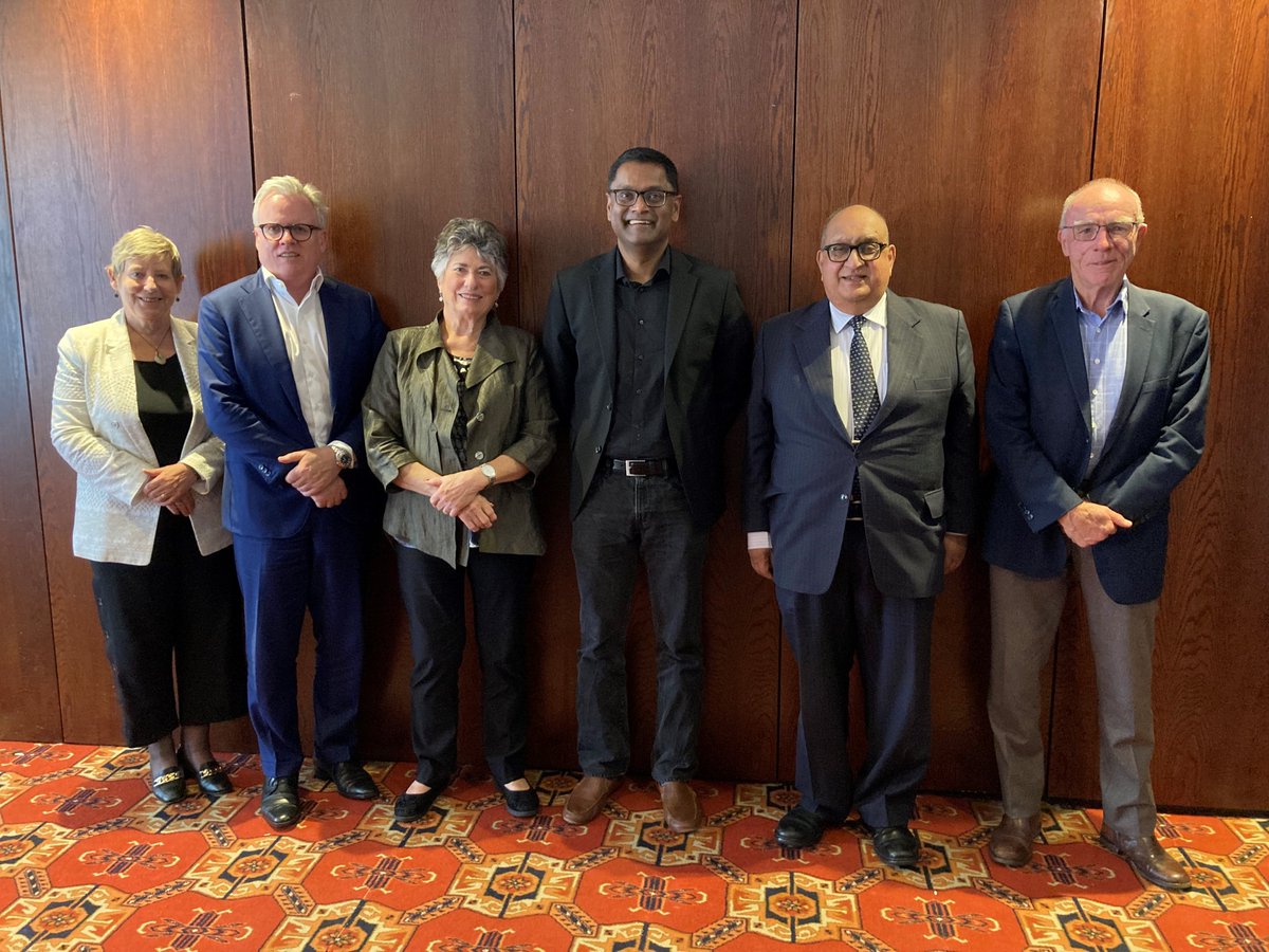 Wonderful to welcome one of our Asia Honorary Advisers, Dr Reuben Abraham (@nebuer42 ), to New Zealand this week! 🤝 It’s been fascinating to hear his insights at the roundtables and meetings we’ve hosted. Chair Dame Fran Wilde hosted a lunch with our NZ Honorary Advisers.