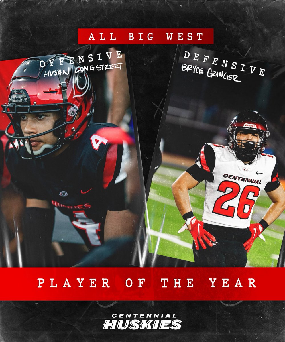 Leaders of the pack. 
Big West Players of the Year 🐾 
Offensive POY: <a href="/HusanLongstreet/">Husan Longstreet</a> 
Defensive POY: <a href="/bryce_granger/">Bryce Granger</a>