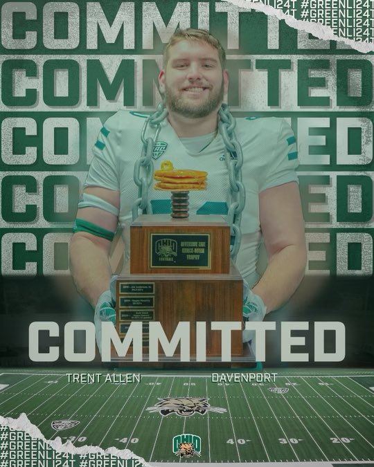 Trent Allen (@trentallen60) on Twitter photo Blessed to be in the position I am in. Officially committed to Ohio University.
<a href="/OhioFootball/">Ohio Football</a> <a href="/arudolph53/">Allen Rudolph</a> <a href="/CoachAlbin/">Tim Albin</a> Blessed to be in the position I am in. Officially committed to Ohio University.
<a href="/OhioFootball/">Ohio Football</a> <a href="/arudolph53/">Allen Rudolph</a> <a href="/CoachAlbin/">Tim Albin</a>