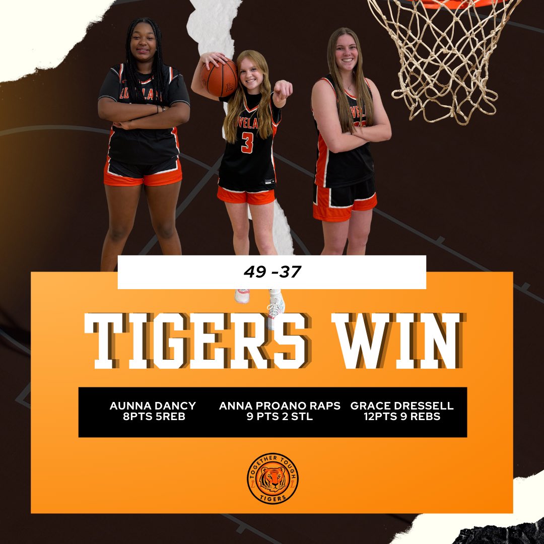 Great team conference win tonight paced by @gdressell33 12pts 9 Rebs, @Aunna2027 8pts 5 Reb & @AnnaProanoRaps 9 points. Two competitive days of practice leading up to a game where everyone contributed #togethertough