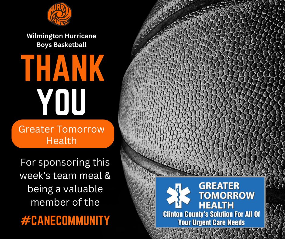 KrisFickert's tweet image. A HUGE thank you goes out to Greater Tomorrow Health for generously providing the team meal for the WHS Boys Basketball team tonight! Thank you for being part of the #CaneCommunity!