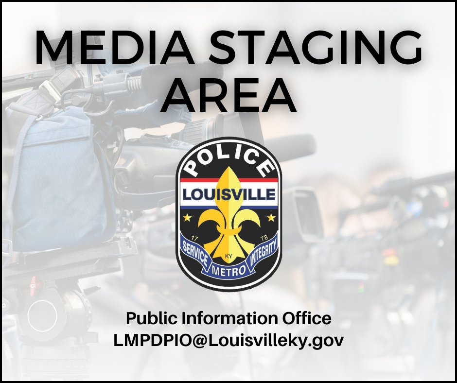 🚨🚔#LouMedia. The staging area will be at 2214 Bank St. in the parking lot of Shawnee Baptist Church for this critical incident. The scene is not safe/secure. #LMPD