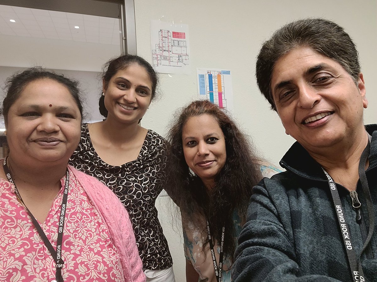 We stood at the door to my office and chatted away in Tamil. What a great connection I have with these ladies! <a href="/PearsonRanchMS/">Pearson Ranch MS</a> <a href="/MrsCollins1787/">Monica Collins</a> <a href="/myam2/">Dr. Mya Mercer</a>