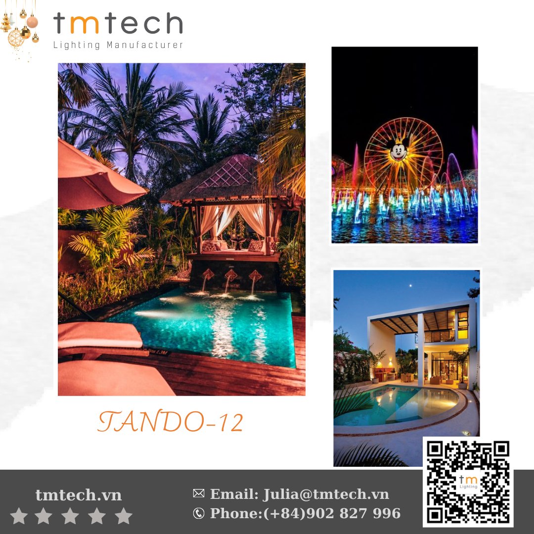 juliaTMT's tweet photo. Tando-12 🌊--- a solution for installing underwater LED lights to illuminate swimming pools💦. Choose warm or vibrant colors to create a lively and inviting atmosphere

Website: https://t.co/JZLSwY96HH

#tmtechvn #tmtechmanufacturer https://t.co/PS6sX2hFYm