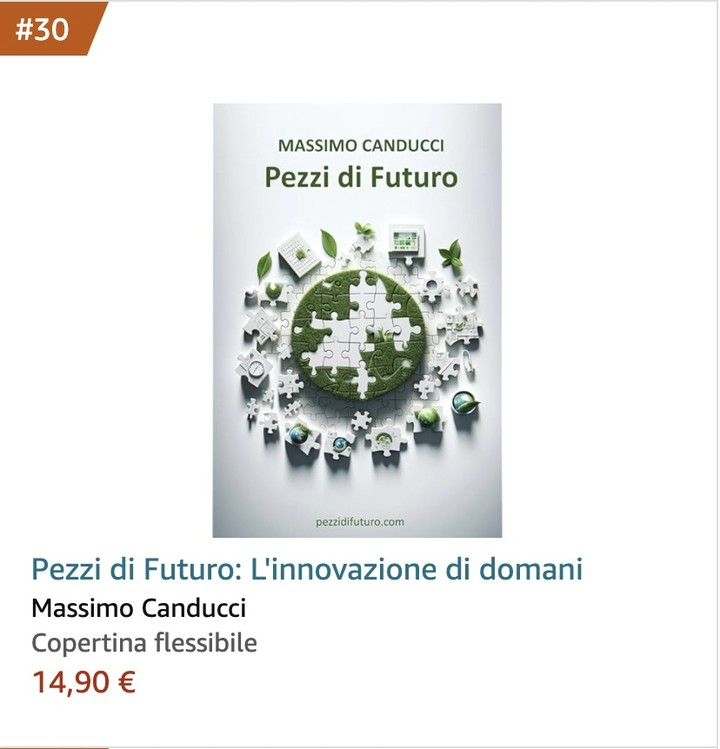 Pezzi di Futuro è al 30° posto nella categoria 'Scienza dei calcolatori' e al 58° in 'Ingegneria e tecnologia'. Non male per un pupo uscito da 3 giorni 🙏🧡 Lo trovate qua 👉 amzn.eu/d/6tKdImV #innovazione #tecnologia #futuro