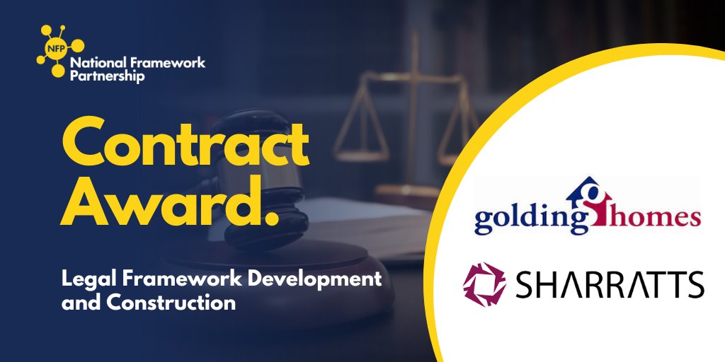 Announcing the successful Contract Award between @GoldingHomes & @Sharratts (London) LLP through our Legal Framework Development & Construction.

Using our service allows you to focus on what matters 🙌

Contact us today on 0333 090 6018

#Procurement #PublicSector #ContractWins