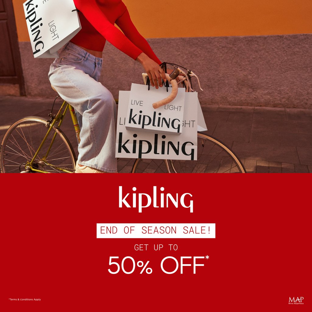 PondokIndahMall's tweet image. Wrap up the year with up to 50% off on Kipling's End-of-Season Sale! Don't miss the chance to get that bag off your wish list. *T&amp;amp;Cs Apply #KiplingIND #LiveLight #NeverWithoutMyKipling