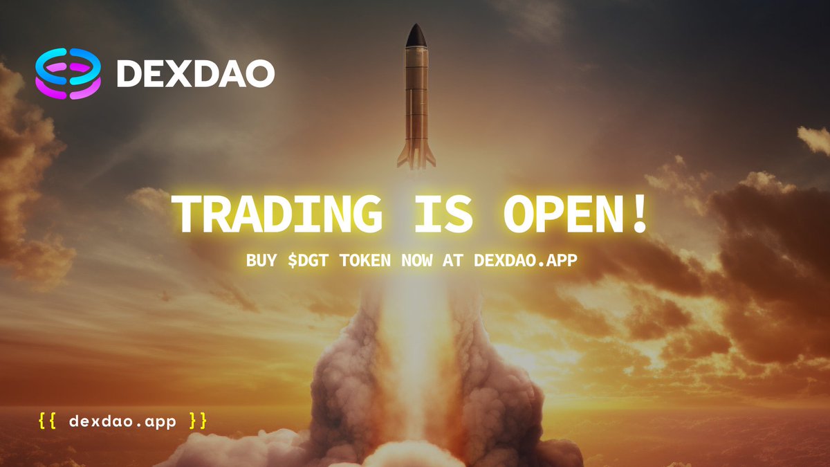 Missed out on becoming a #liquidity provider for GTEH’s #token? Now it’s your chance. Come and earn a percentage of #trading commissions and participate in #governing the #DAO by buying $DGT dexdao.app/trade/0x502049…