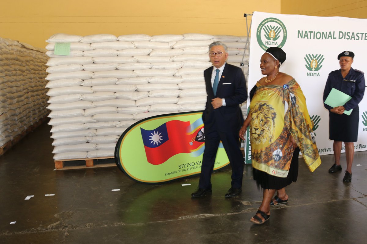 The Republic of (Taiwan) donated 400 tonnes of rice worth over E8million to support vulnerable children in the country. The rice will feed approximately 40 000 children and will be distributed to neighbourhood care points in specific Tinkhundla areas around Eswatini.