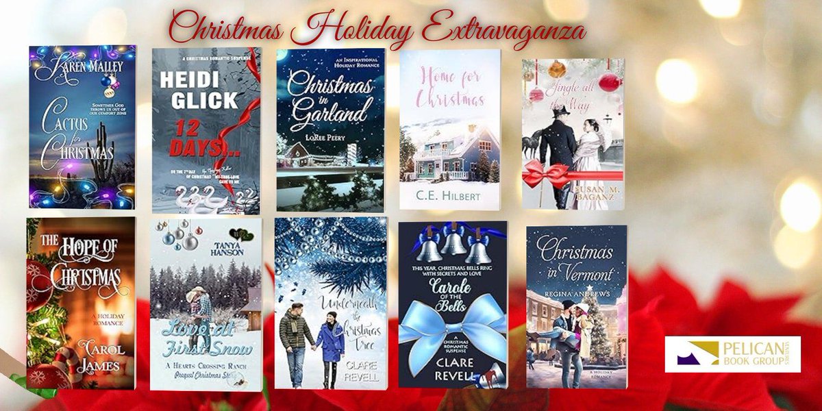 PelicanBookGrp's tweet photo. Don't miss these #ChristmasHolidayExtravaganza reads! https://t.co/HymNk1uIs7 #ChristianFiction #ChristianSuspense #ChristmasRomance https://t.co/uUyRYccOBR