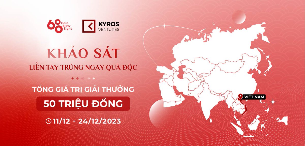 OrbitInsight's tweet photo. ⚡️ Tham gia Khảo sát Thị trường Crypto Châu Á nhận thưởng lên đến 5️⃣0️⃣ triệu đồng ⚡️

Tổng giá trị giải thưởng lên đến 🎁 50 triệu đồng 🎁.

📅 Thời gian: từ 11/12/2023 đến 24/12/2023

🔗https://t.co/LmALzpTR6S

👀 Chi tiết: https://t.co/pOdmmJqxjT

#Orbit https://t.co/9lzG1vkxOt