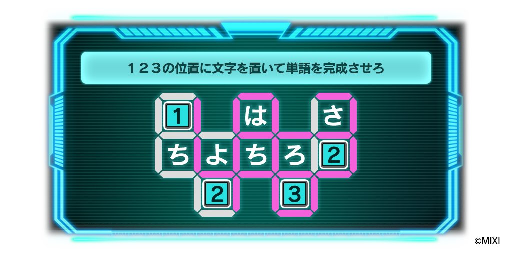 🔎#ミリコド1日1ナゾ投稿⌛️

本日最終日！最後のナゾはこちら👇
解けたら返信で回答よろしくお願いいたします。
今日までお付き合いありがとうございました✨
またどこかで！

#ミリコド