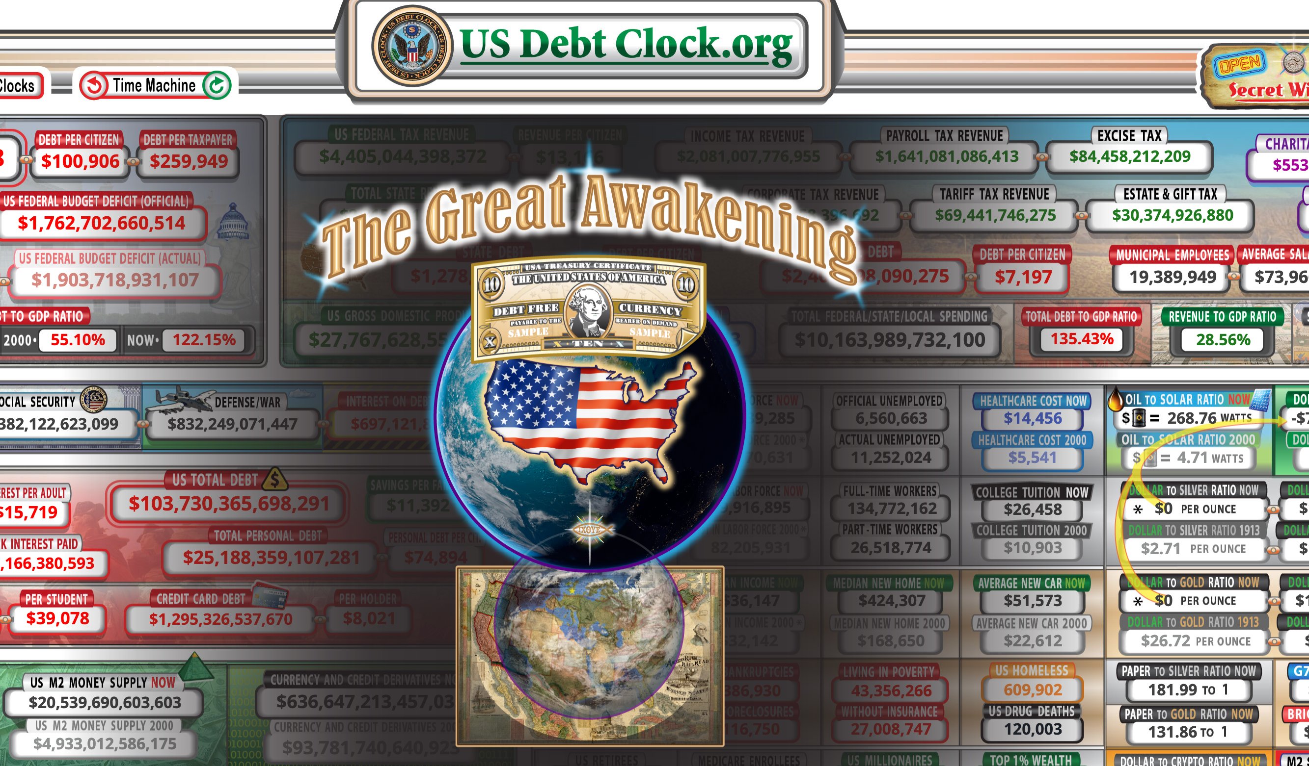 World debt clock deals
