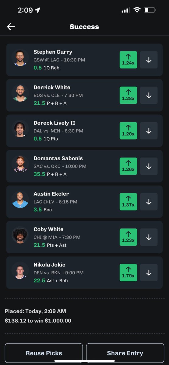 EazyPropz's tweet photo. Cash this slip 💰🏦 $50 to someone who likes and RT this tweet. ❗️❗️MUST BE FOLLOWING ME ❗️❗️ 

#GamblingTwitter #PrizePicks #NBA #GamblingX 

Discord got this one ☝️ DM to join. https://t.co/DdQ2BMCZIQ