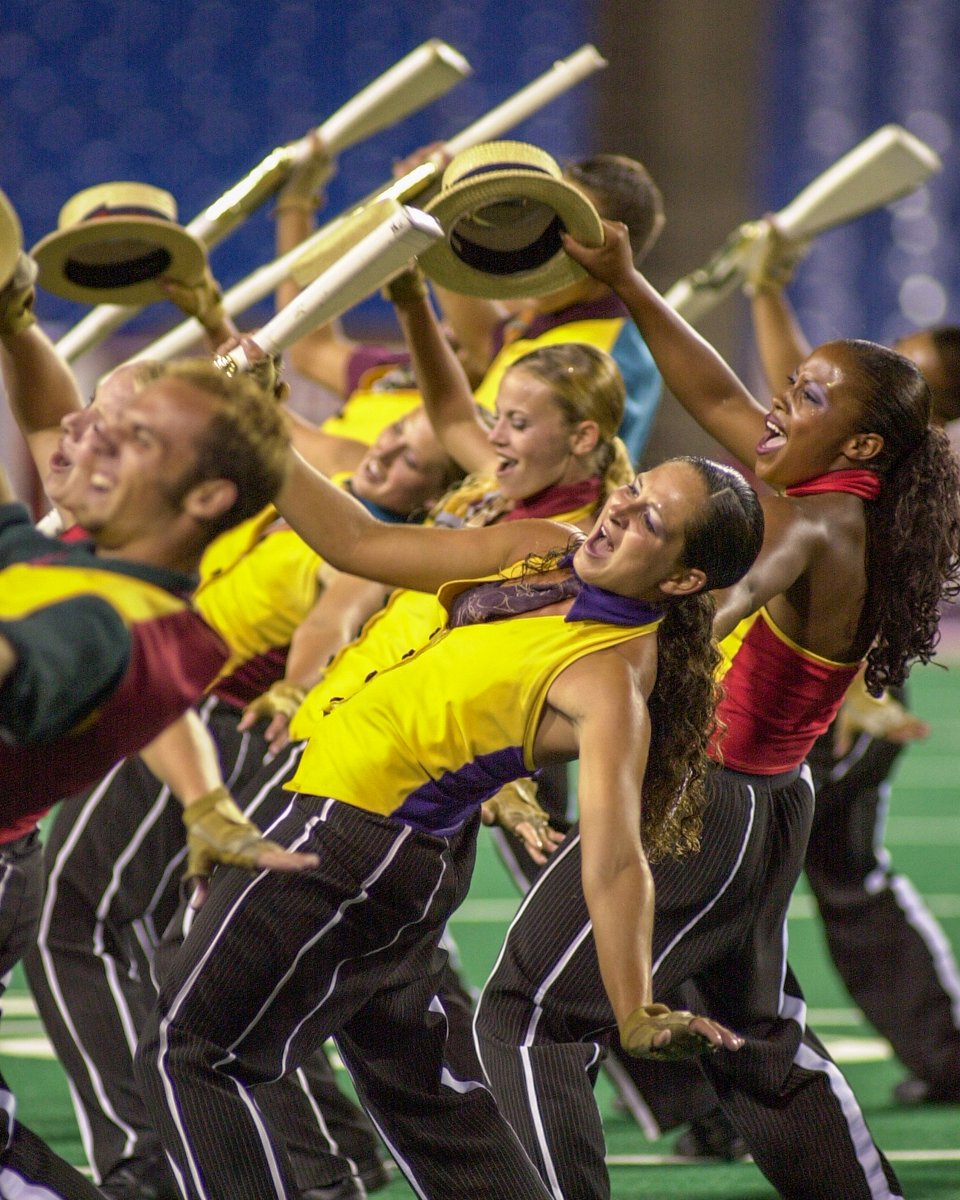 DCI's tweet photo. Friday Night Lights ๐: Flashing back more than two decades to the #DCI2001 World Championship Finals in New York!!
๐ https://t.co/2UblE6iJDQ https://t.co/gaiGw53tmb