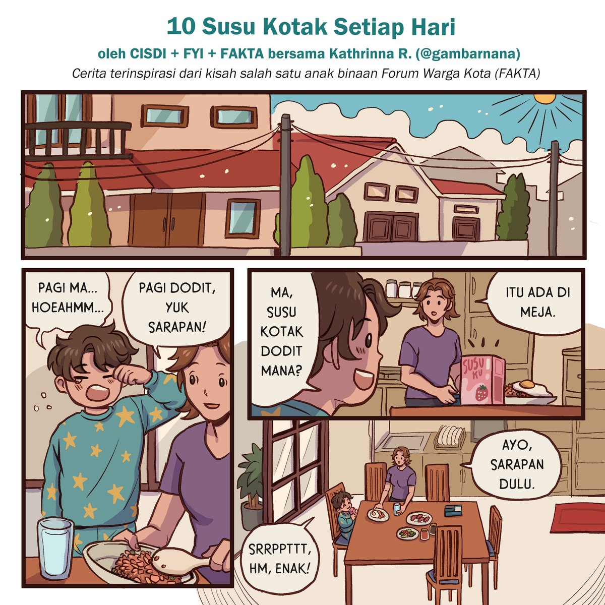 Bukan drama, komik ini beneran diambil dari kisah nyata anak yang kecanduan susu uht berpemanis. 
[sebuah utas]