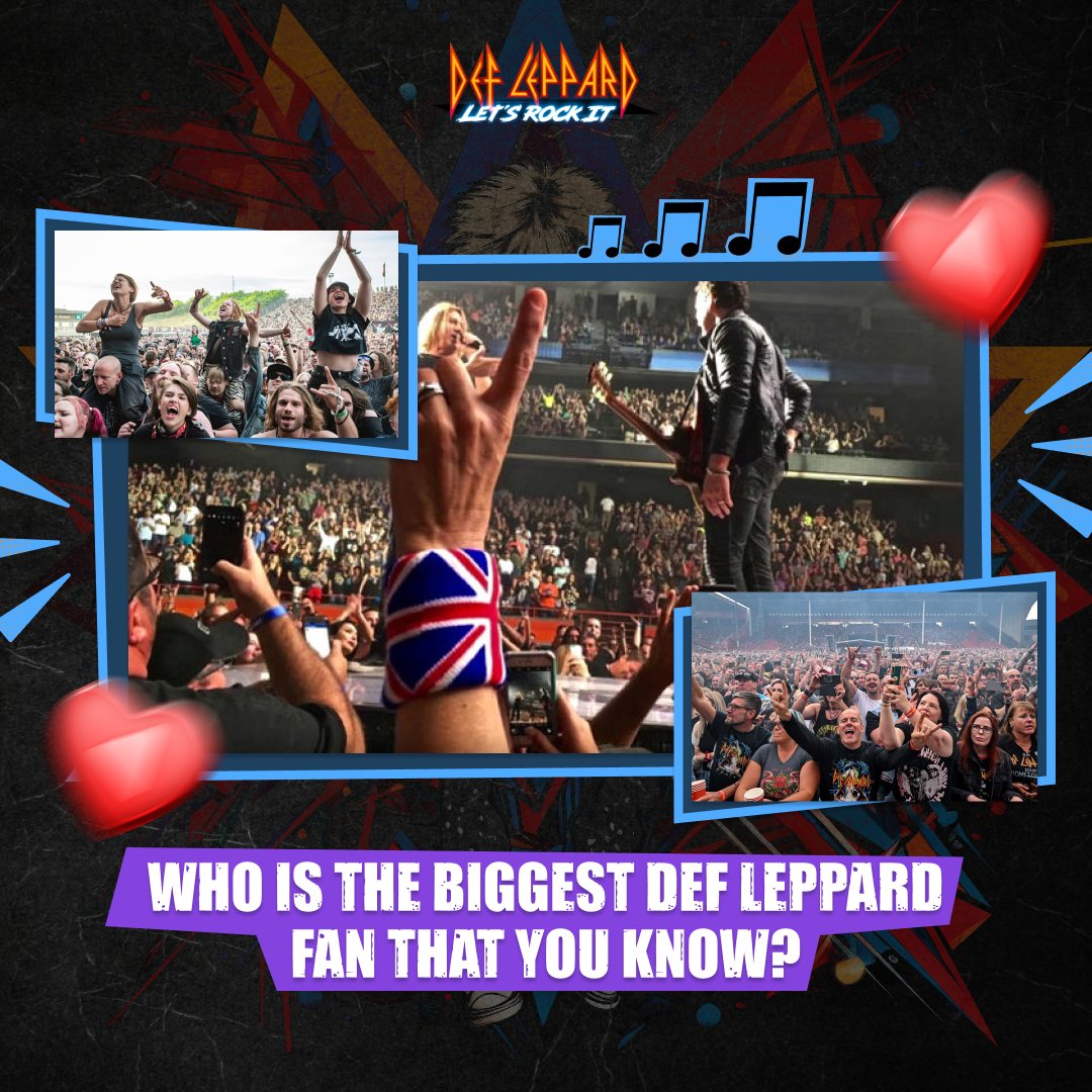 DLletsrockit's tweet photo. Who is the biggest #DefLeppardFan that you know? Tag them in the comments, and challenge them by asking them your very own band trivia question! 🎸🤩
#DefLeppard #DefLeppardFan #DefLeppardWorld #DefLeppardTour #Match3 #Gamers #GamerLife #RockMusic https://t.co/JOv0X5jvHD