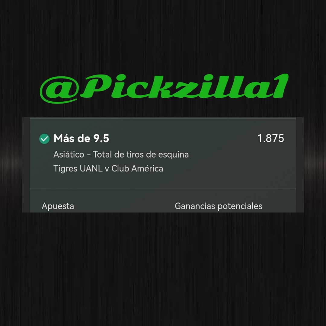 Pickzilla1's tweet image. Se cobra el 10° y ⚽💰

#TigresUANL 🆚 #América 

OV 9.5 🚩[1.875] 4U✅

#bettingtwitter
#LigaBBVAMX
#Tigres