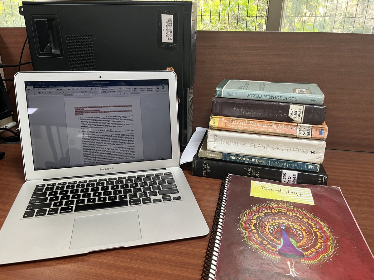 For a broader perspective.
Six books, different authors—four done, two more to go! Yay!! 
#researchmethods #socialsciences #tissmumbai #methodology #books #qualitative