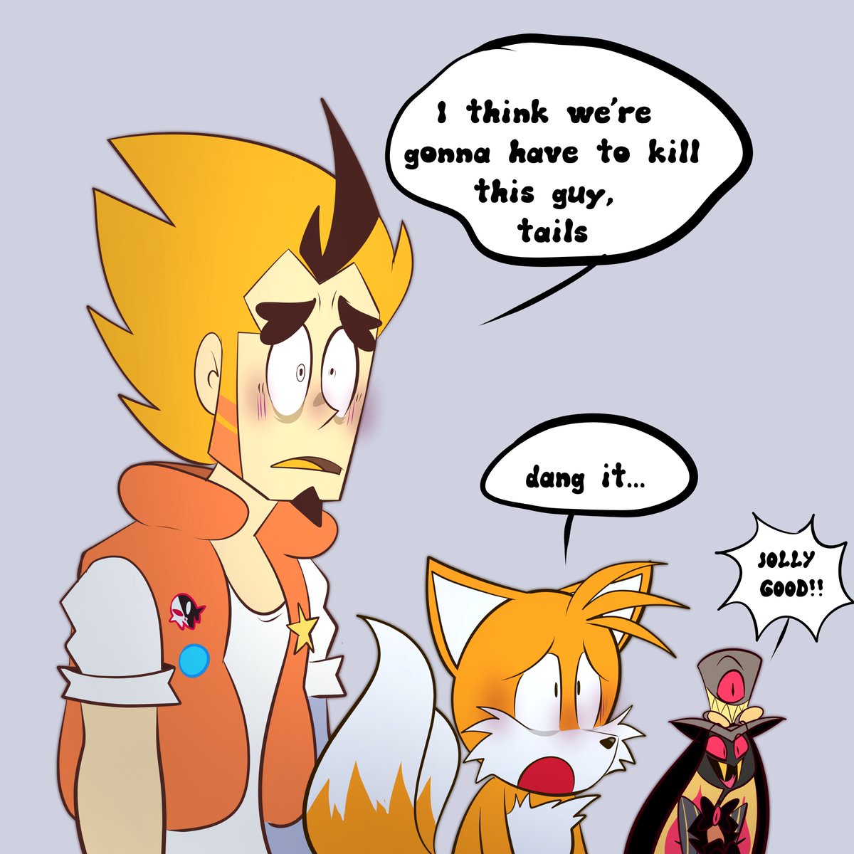 RavenouScorpian's tweet photo. DID the steven universe meme going around XD using comfort characters dang... 
now yall know im into nerdy, smart building mechanics XD 😍👌😩✨❤️❤️❤️
 #msa #mysteryskullsanimated #sonictails #hazbinhotelsirpentious #arthurkingsmen https://t.co/C2X56A06FZ
