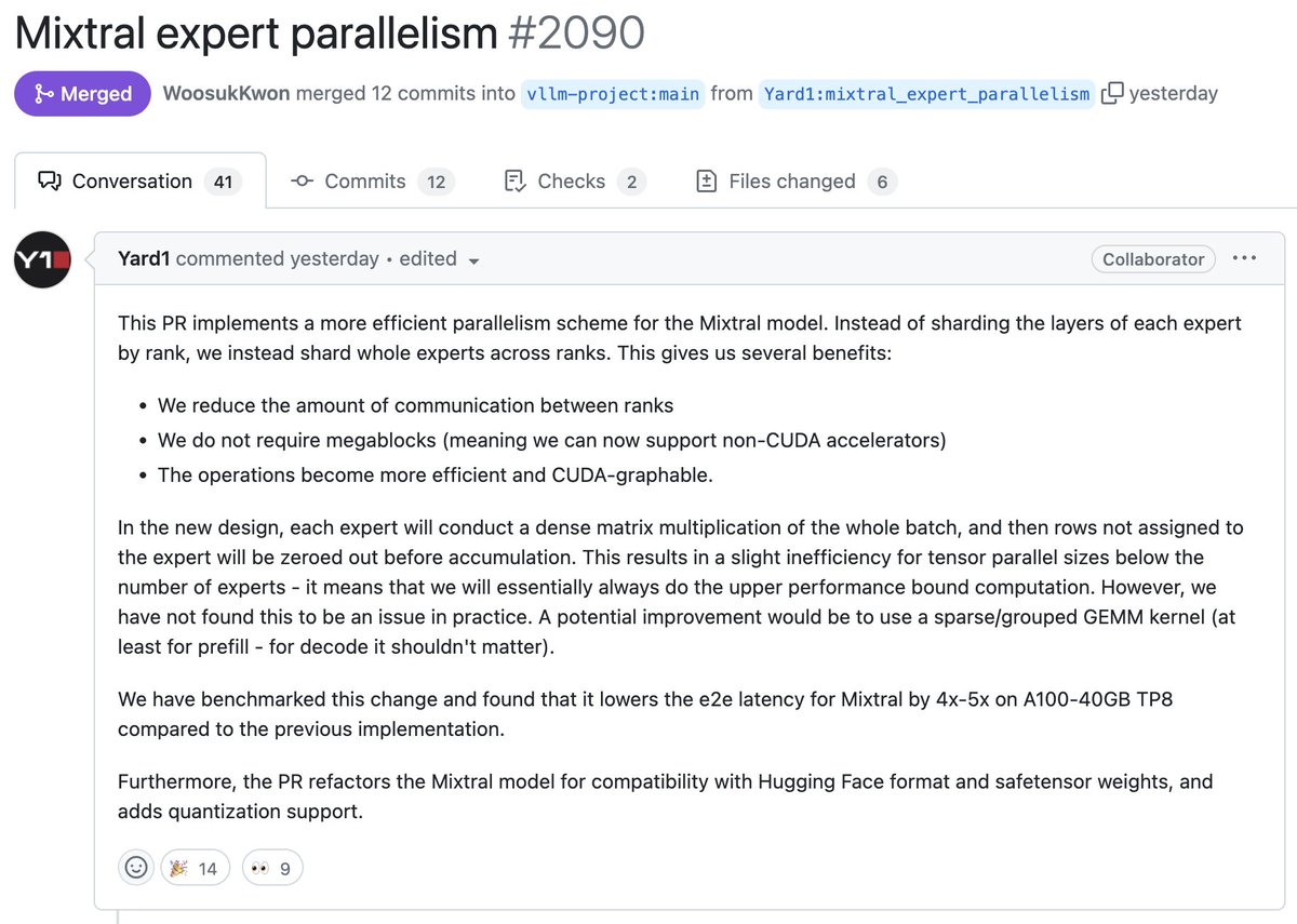 Faster Mixtral? Much more to come here. We make deep investments in open source AI. If you'd like to help build open source AI or optimize LLM performance, join us at @anyscalecompute. DM me 🚢