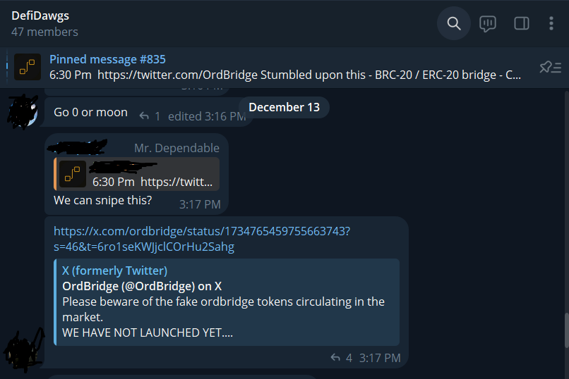 Chads in DefiDawG made bank on $BRGE