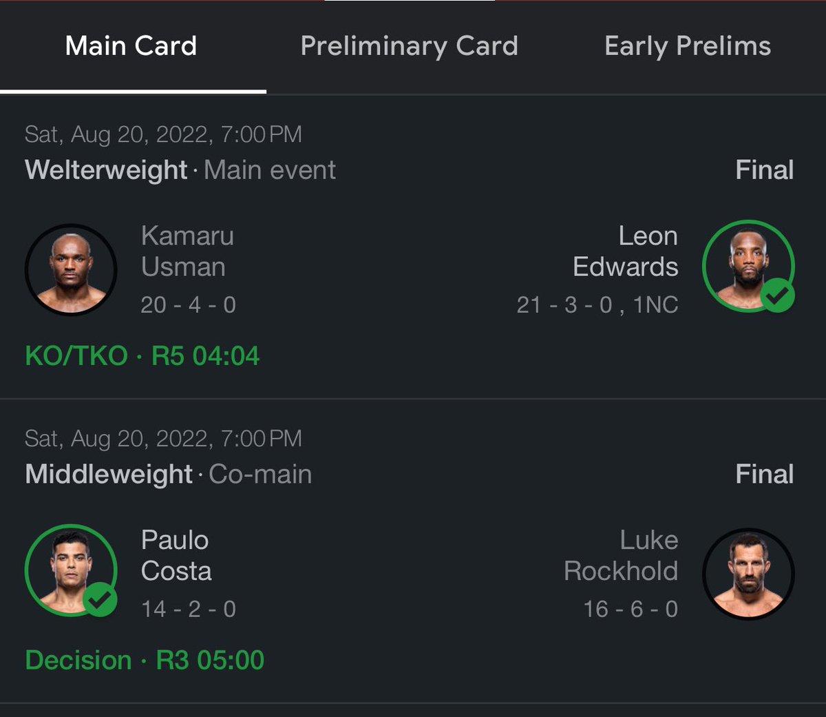 At the #WorldMMAAwards tonight Leon Edwards won the award for “Knockout Of The Year” for 2023 for his headkick KO over Kamaru at #UFC278. That being said, #UFC296 is this week and the awards are in the span of a year. UFC 278 was last August. Not questionable at all #MMATwitter