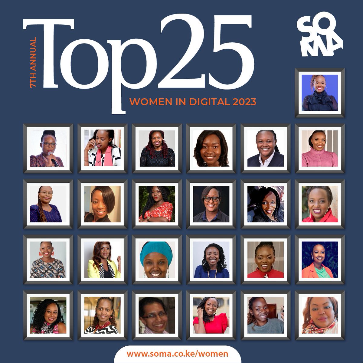 Congratulations Top 25 Women in Digital 2023 . Follow link soma.co.ke/women/23_exten…