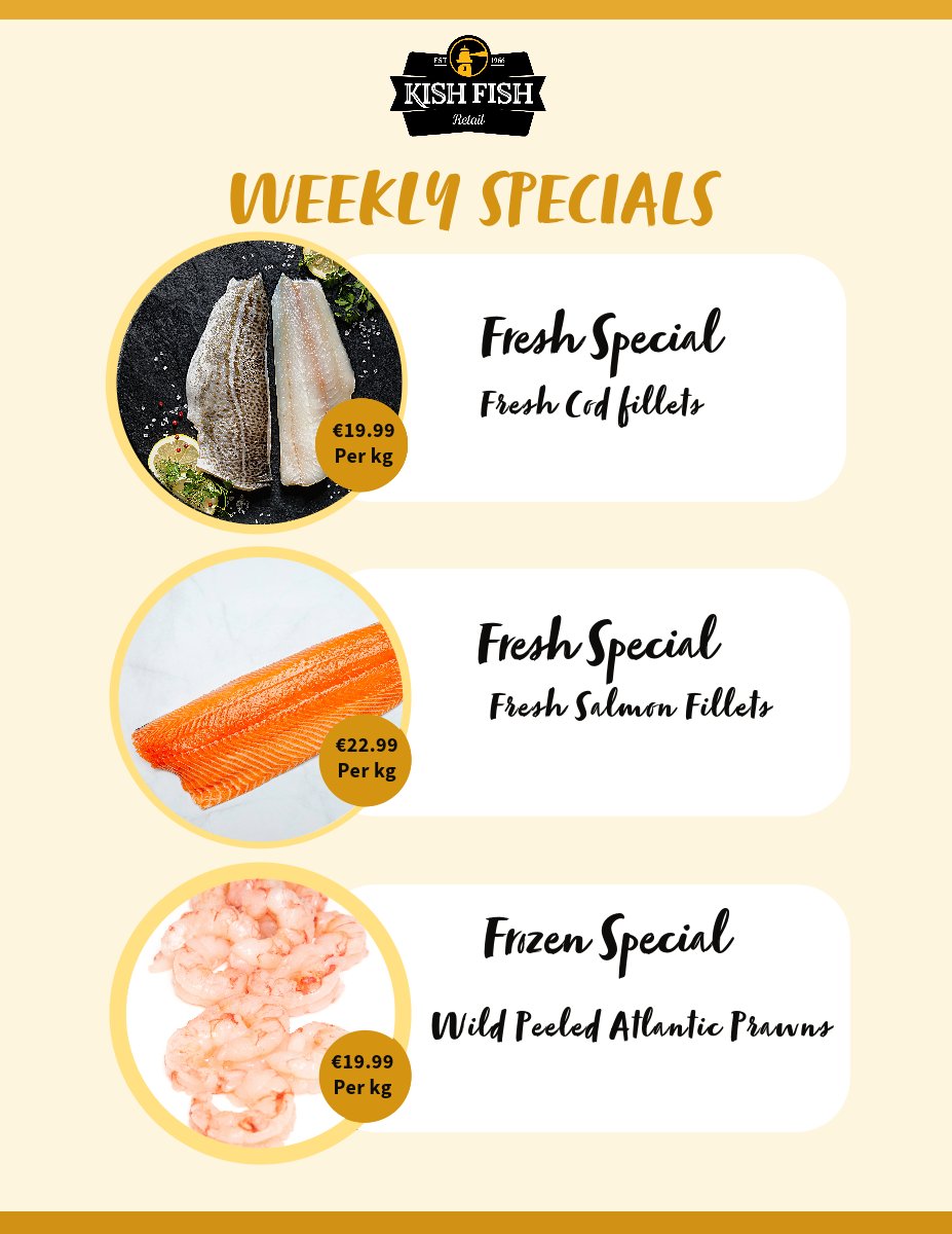 🦀 🐟 This Weeks Retail Specials 🦐 🦑 Every week we select the very best fresh and frozen seafood and offer them at an even more amazing price than usual, so our customers get the most out of their weekly shop. Our customers can enjoy these specials in all our retail shops