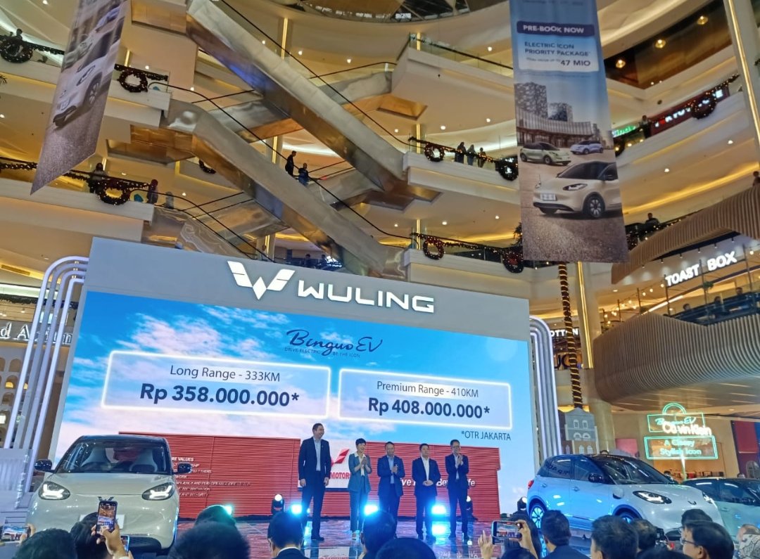 Ini Dia harga yg d tawarkan oleh #WulingBinguoEV .. 

Longe range 333km = Rp 358.000.000
Premium Range 410km = Rp 408.000.000