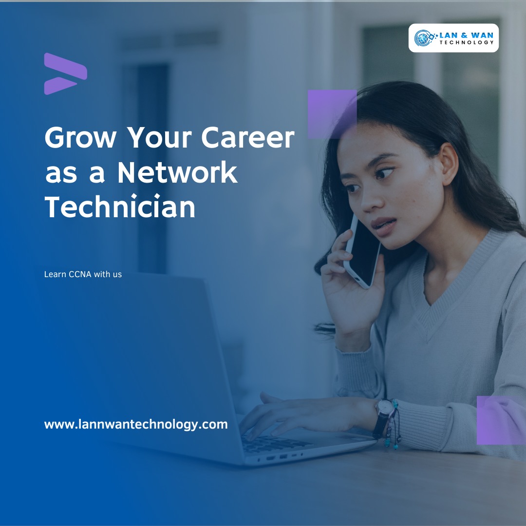 Navigate the tech terrain, expand your horizons. Elevate your career with LAN and WAN technology. 🚀🔧
.
.
.
#TechJourney #NetworkTechnician #CareerGrowth #LANWANTechnology #TechSkills #NetworkingCareer #ProfessionalDevelopment #TechExpertise #ITProfessionals #CareerAdvancement