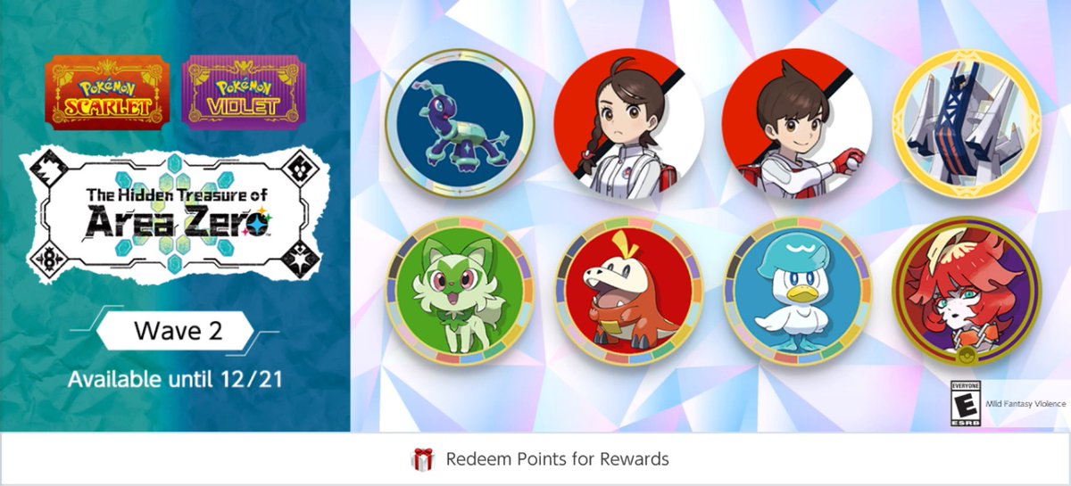 New Pokémon icons, backgrounds and frames are available to download through Nintendo Switch Online until December 22. This is the second wave of a total of six that will last through January 19.