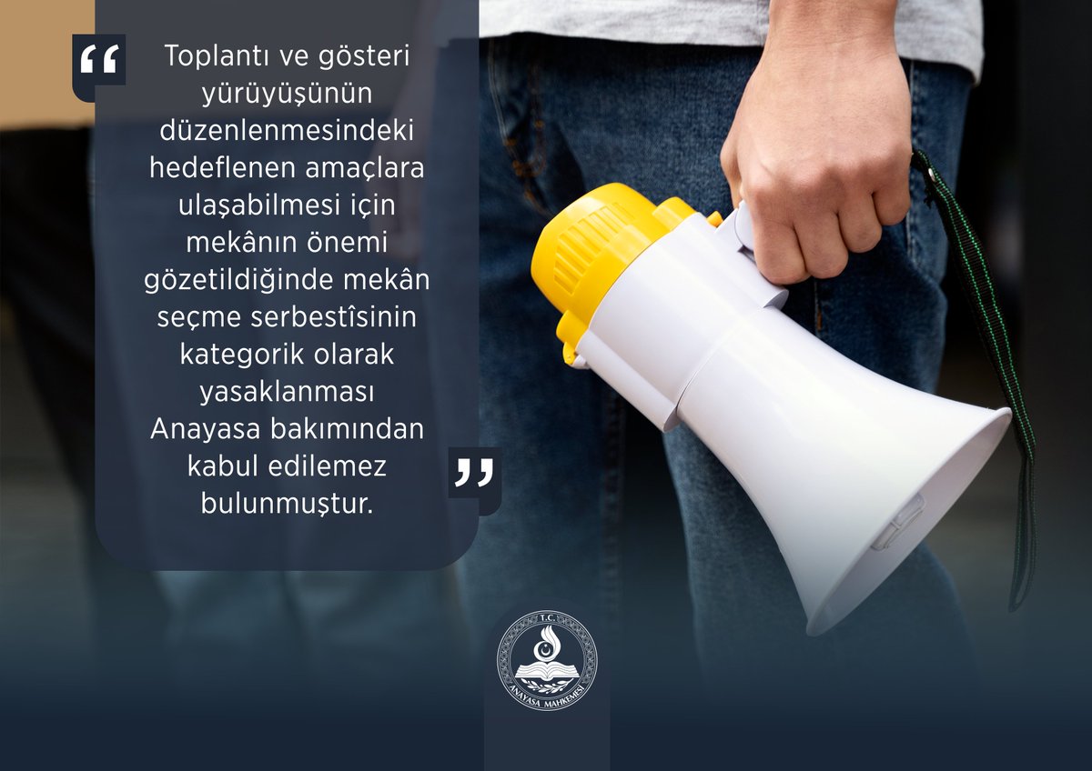 1 Mayıs Kutlamalarına Yapılan Müdahalelerin İlgili ve Yeterli Gerekçesi Olmaması Nedeniyle Toplantı ve Gösteri Yürüyüşü Düzenleme Hakkının İhlal Edilmesi anayasa.gov.tr/tr/haberler/bi…