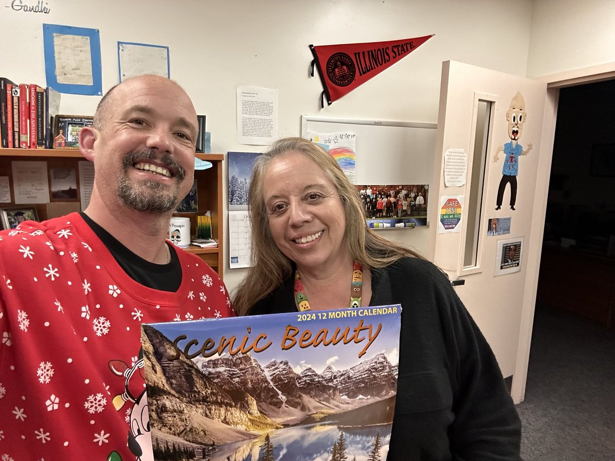 This amazing lady brought me a calendar my first year as an administrator in 2015 in CVESD. Every year since, she remembers to bring me a new one! I am so blessed with amazing team mates in my journey! ❤️🐻 @berry_bears1