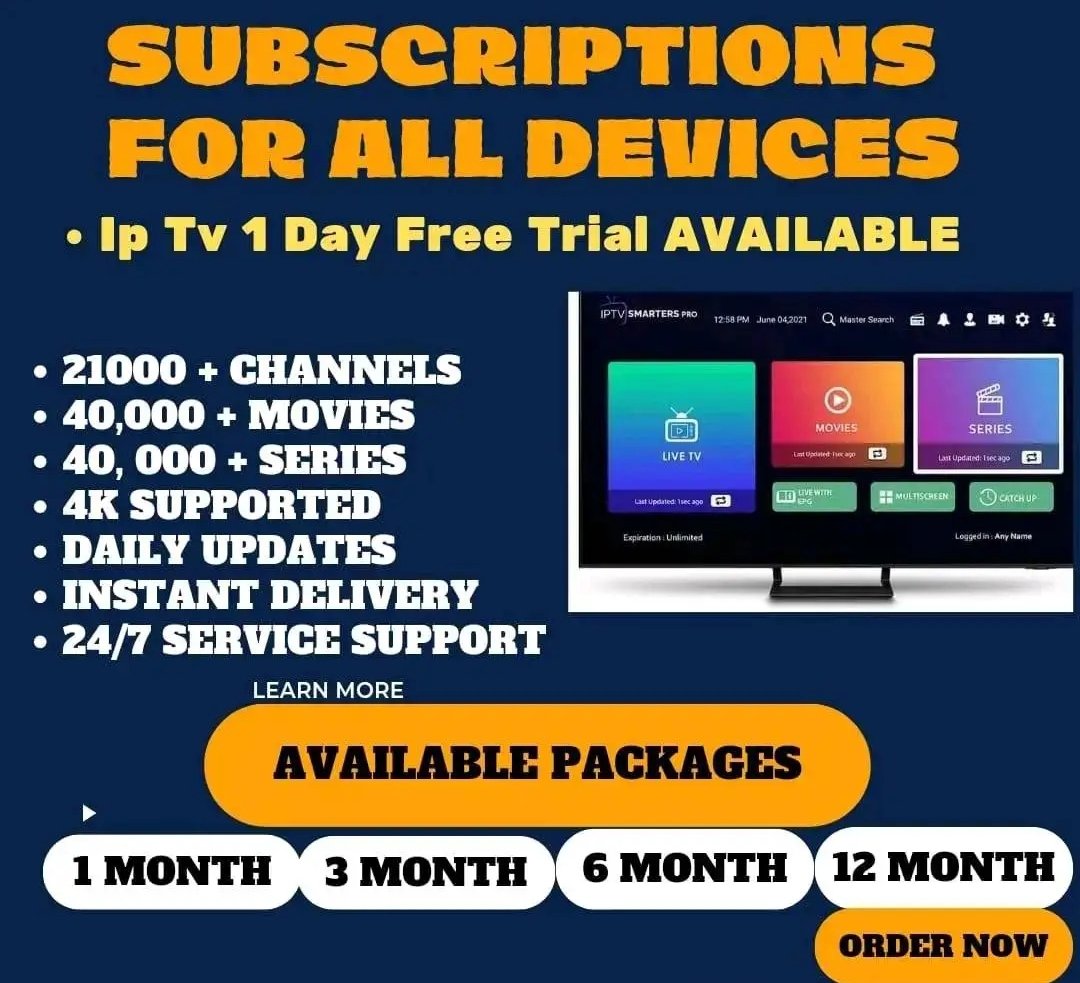 Let Us get you going with the world of #IPTV #iptvsubscription🌍
Get your Free Trail
22K LIVE
120k Vods Updated 😍✨
wa.me//+447402361059

#SCOvFRA #bcafc #oafc #ncfc #rufc #WALvENG #SCOvFRA #เอเชียนเกมส์ #adp2023  #SaintsFC #swfc #TOTP #SHWSOU #IPTV #MelanieDaCruz #iptvsub