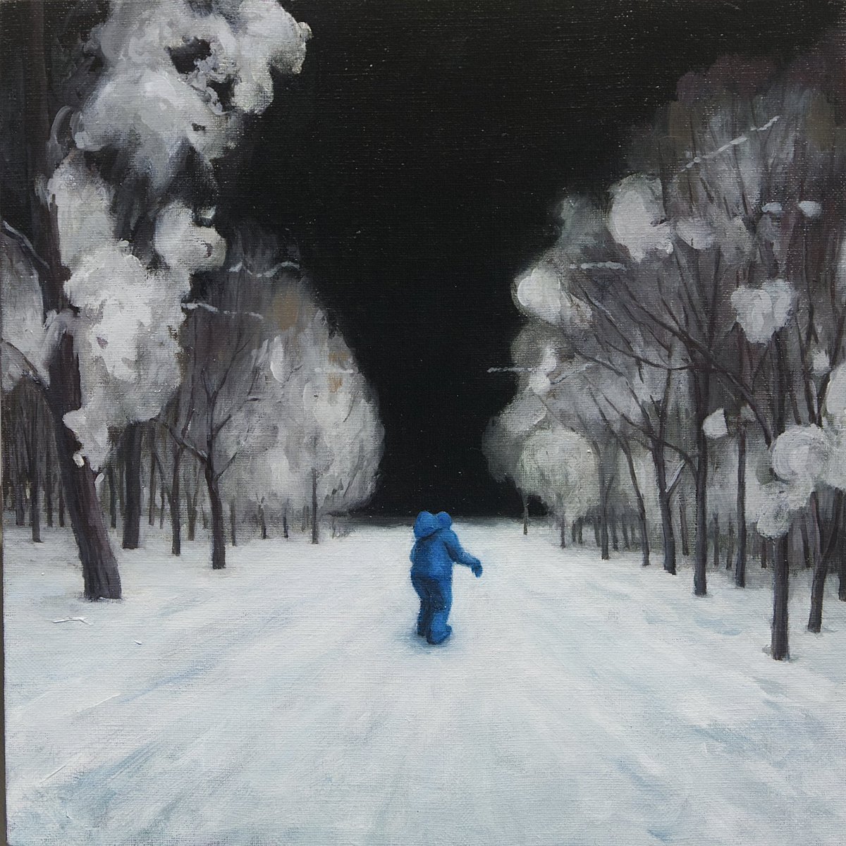 hattoriatsuhiro's tweet photo. 個展「旅の途中」出品作品。
星の残る夜に紙飛行機を/273x273mm/Oil on Canvas

#art #paintings #服部篤浩 #油絵 #絵画 #アート https://t.co/LJvZtTS0lF
