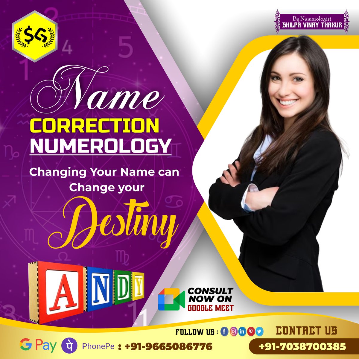 Dive into the World of Name Numerology, Where Your Name Holds the Key to Your Unique Destiny.
🔮Contact Now :
☎️ 9665086776 / 7038700385
#NumerologyMagic #NumerologyVibes #CallOfDestiny #businessname #maharashtra #namenumerology #numerology #numerologist #MSDhoni #pune