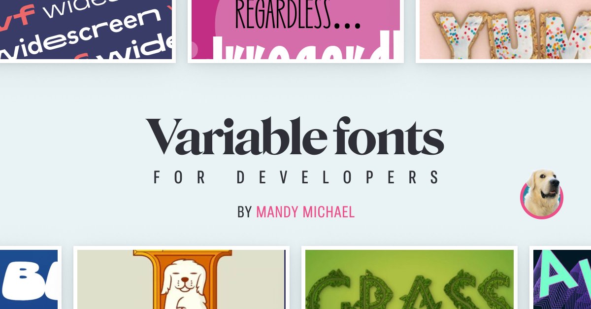 I've relaunched variablefonts.dev where I share my love and experiments with variable fonts. It's a mix of demos, articles, lists of fonts and the occasional special font and/or foundry spotlight. If you want to see or know something specific feel free to reach out to me.