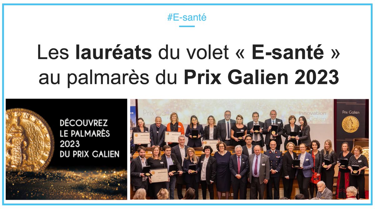 Jerome Leleu (@jeromeleleu) on Twitter photo #Esanté & #PrixGalien2023 : 🏆 Les lauréats du volet "E-santé" au palmarès du prestigieux <a href="/PrixGalien/">Prix Galien</a> 2023
🙌 Bravo à <a href="/Resiliencecare/">Resilience</a> , Diampark et <a href="/sfspo_fr/">SFSPO</a> et <a href="/SanofiFR/">Sanofi en France</a> pour cette belle reconnaissance !
📌 Liste complète des lauréats : shorturl.at/ksBZ1 #hcsmeufr #Esanté & #PrixGalien2023 : 🏆 Les lauréats du volet "E-santé" au palmarès du prestigieux <a href="/PrixGalien/">Prix Galien</a> 2023
🙌 Bravo à <a href="/Resiliencecare/">Resilience</a> , Diampark et <a href="/sfspo_fr/">SFSPO</a> et <a href="/SanofiFR/">Sanofi en France</a> pour cette belle reconnaissance !
📌 Liste complète des lauréats : shorturl.at/ksBZ1 #hcsmeufr