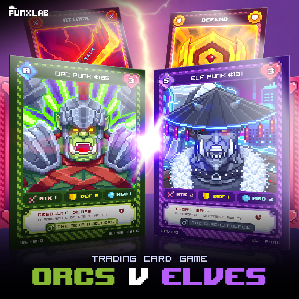 Who's ready for this? <a href="/ElfPunkNFT/">Elf Punk | BUILDING</a>

#tcg #tradingcard #card #nft #orcs #elves #NFTCollection #pixelart