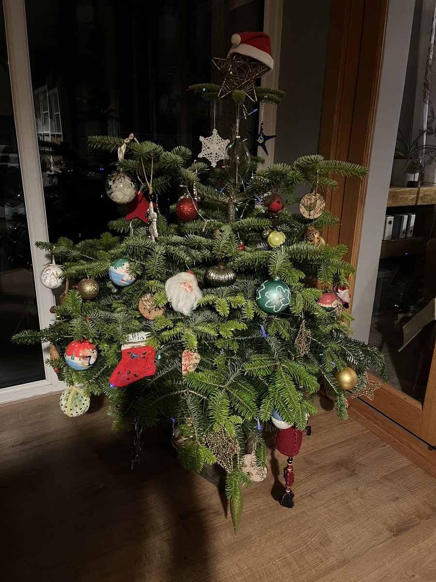 For various reasons, I have struggled to put up the tree this year. We bought a potted one but it has sat bare for a whole week. My youngest, who never helps, got all the bits out and whacked on the Christmas tunes. I’m finally starting to feel that #Christmasisfinallyhere